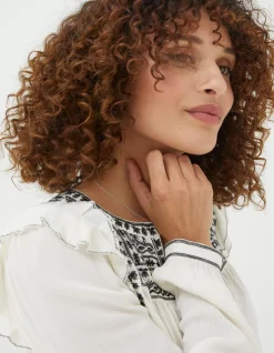 Women FatFace Tops & T-Shirts|Martha Embroidered Top