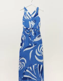 Women FatFace Dresses|Mcs Fione Painted Shell Maxi Dress