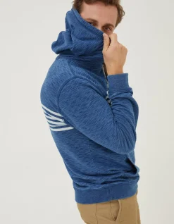 Men FatFace Sweatshirts & Hoodies|Mcs Indigo Stripe Hoodie