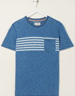 Men FatFace T-Shirts|Mcs Indigo Stripe T-Shirt
