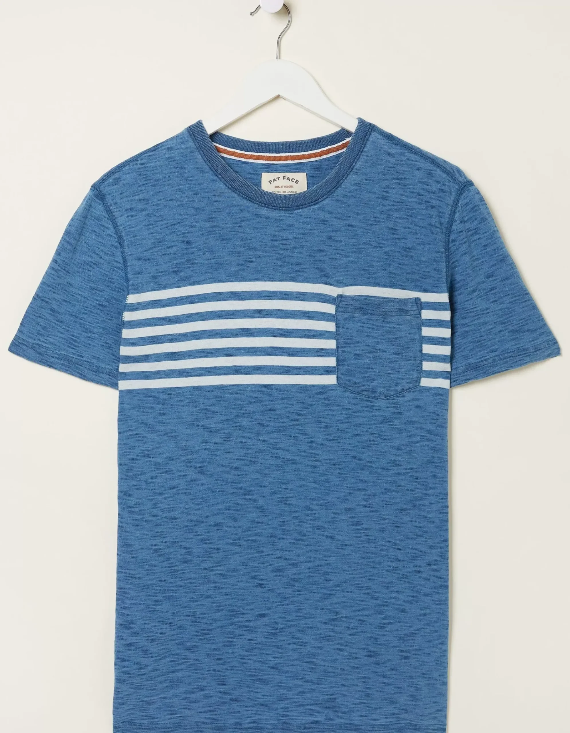 Men FatFace T-Shirts|Mcs Indigo Stripe T-Shirt
