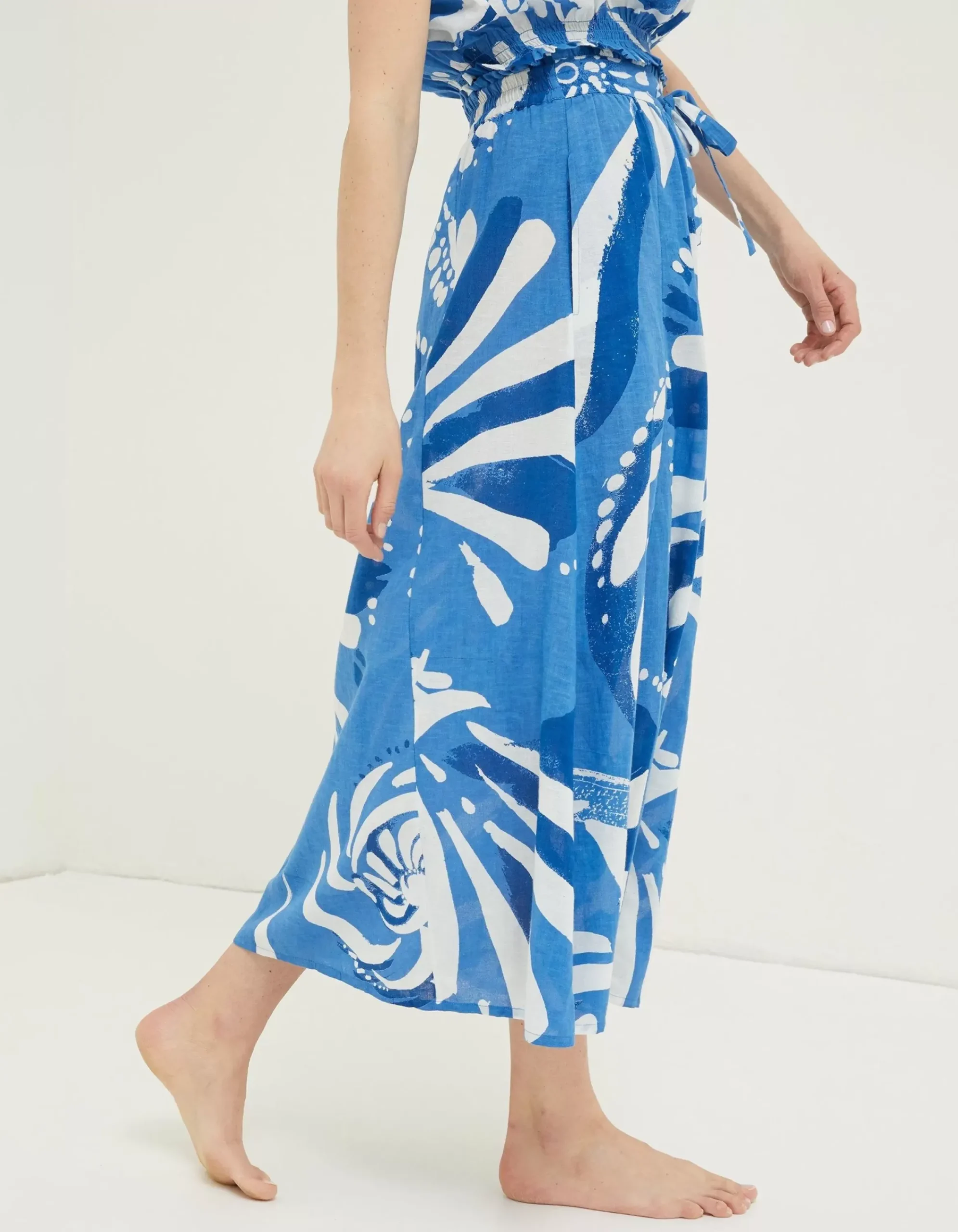 Women FatFace Skirts|Mcs Nora Painted Shell Maxi Skirt