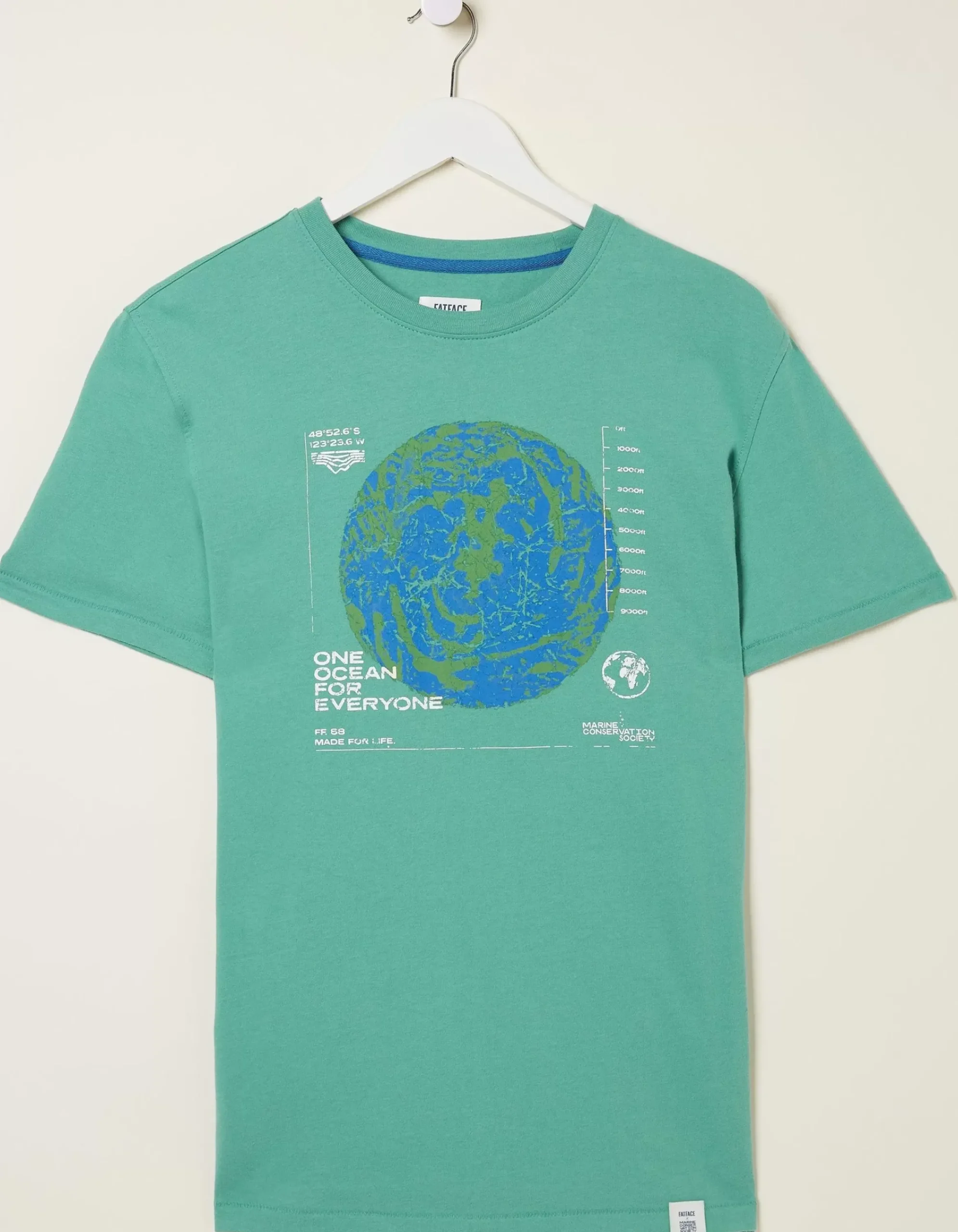 Men FatFace T-Shirts|Mcs Organic One Ocean T-Shirt