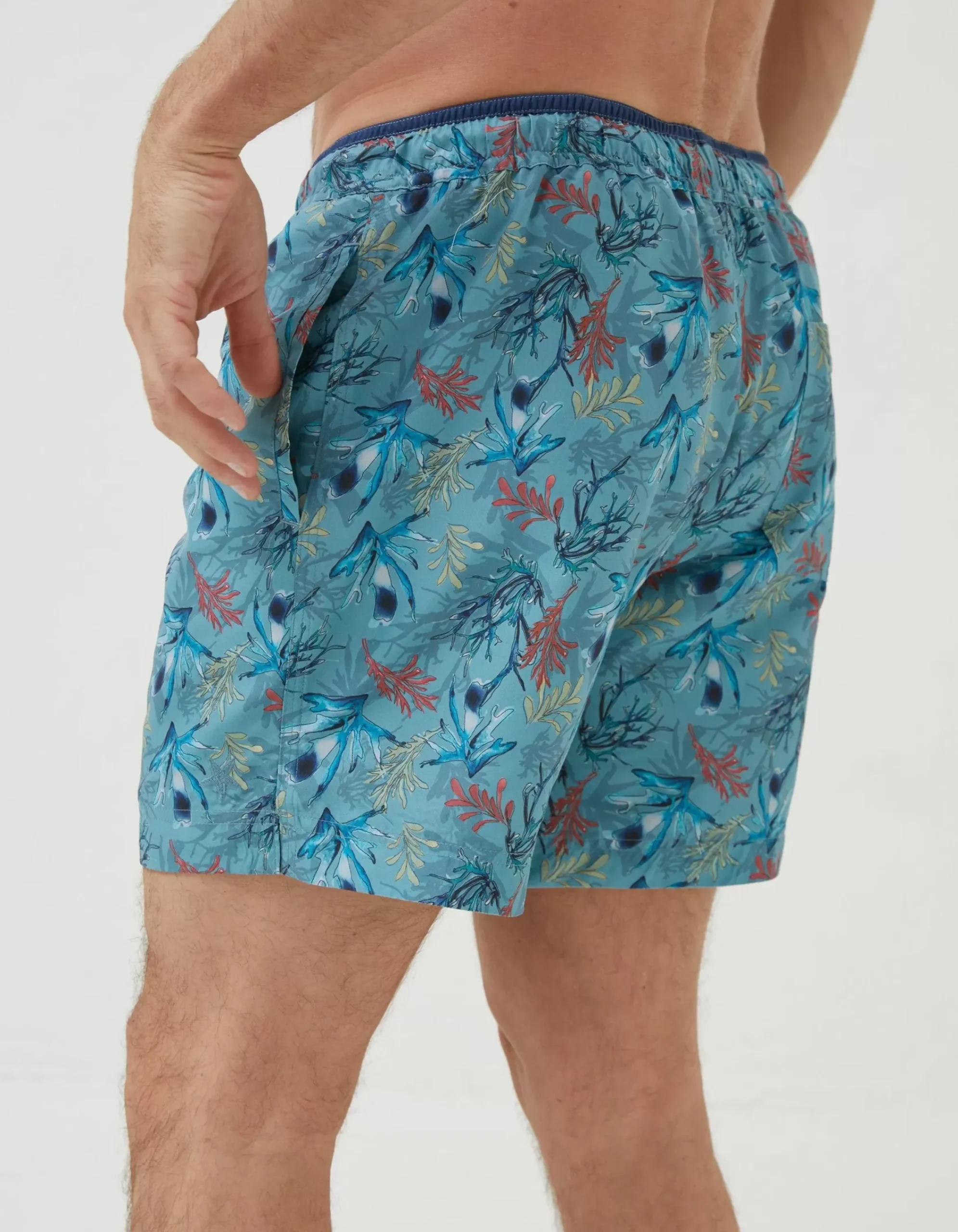 Men FatFace Swimwear|Mcs Trevose Coral Swim Shorts