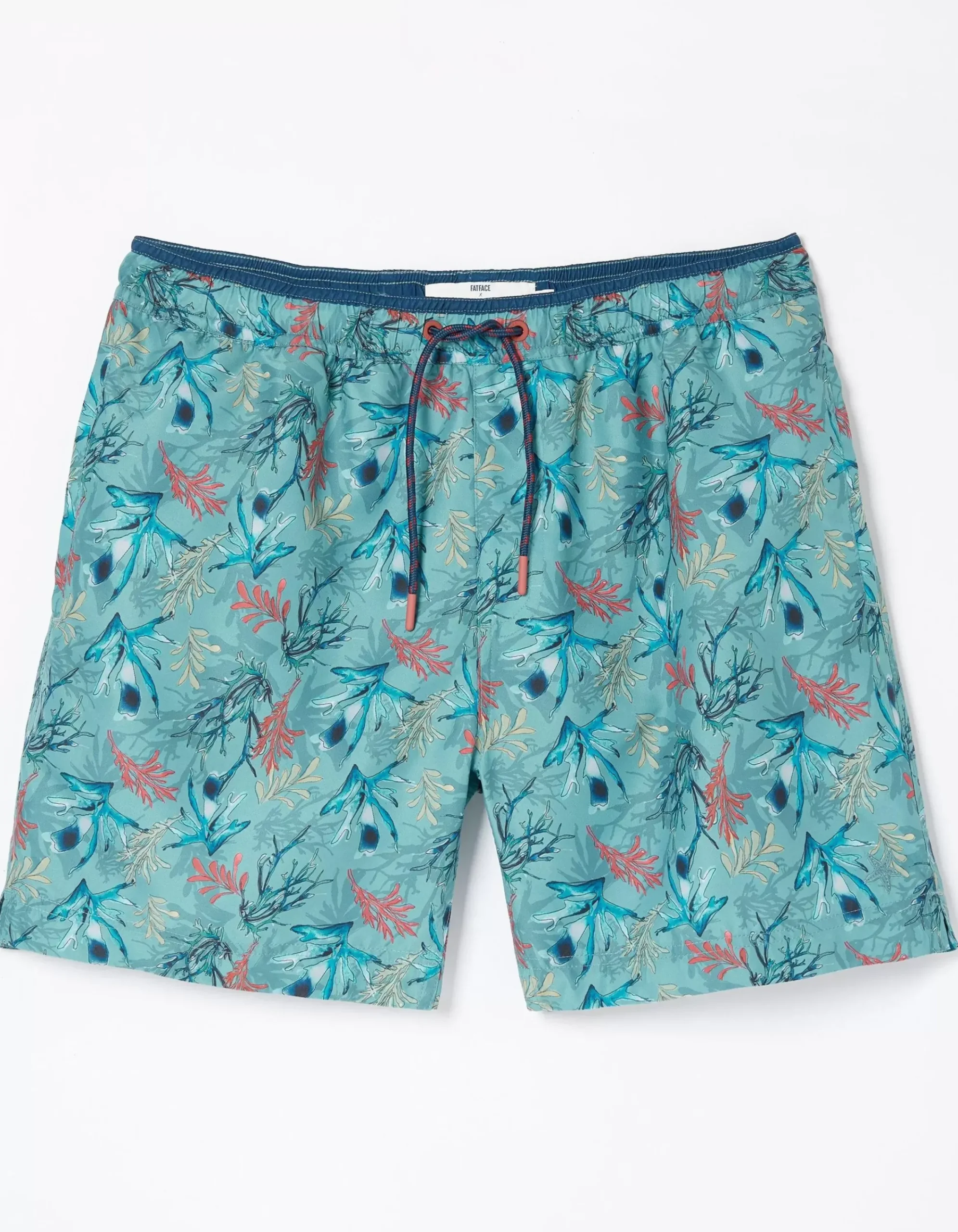 Men FatFace Swimwear|Mcs Trevose Coral Swim Shorts