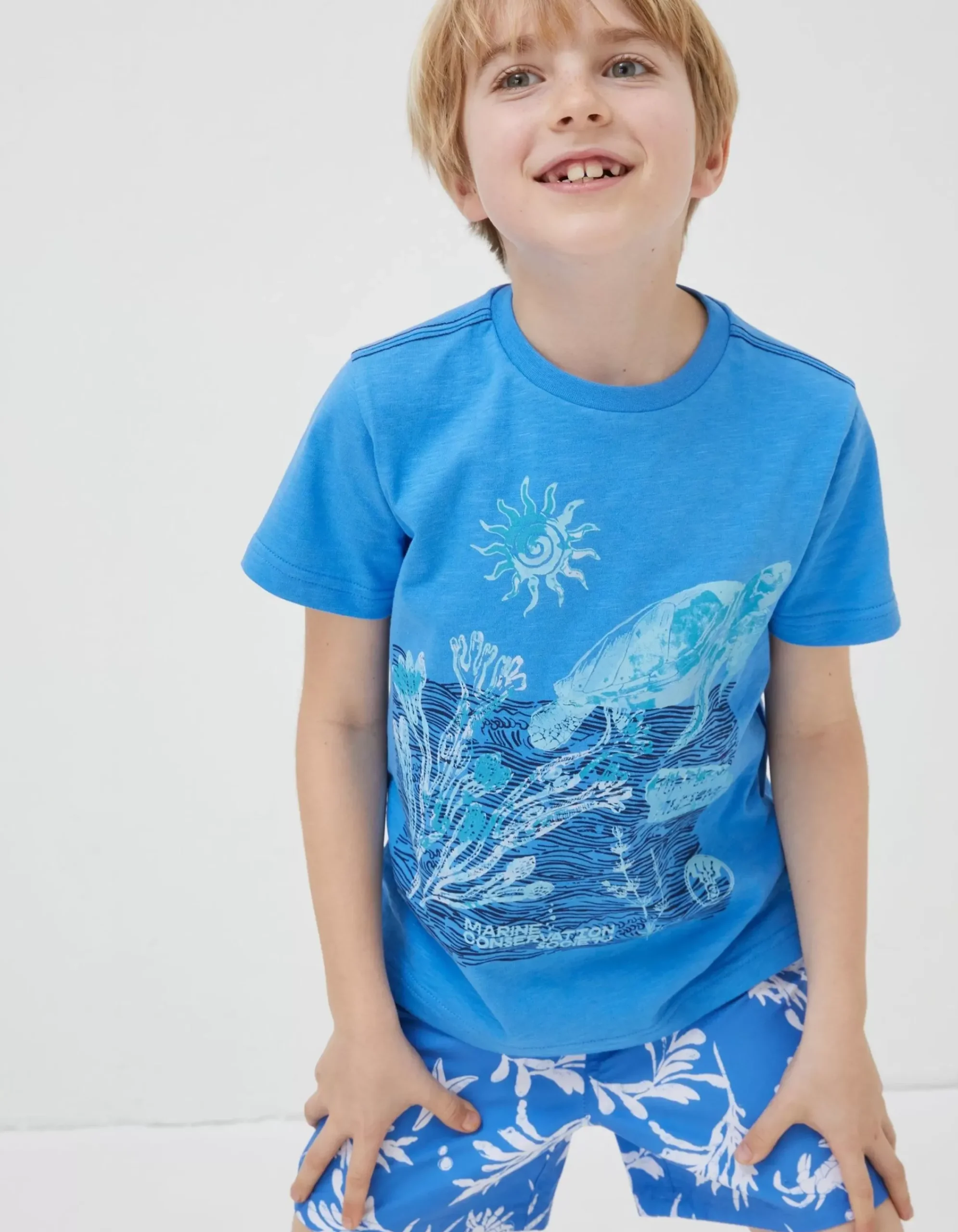 Boys FatFace T-Shirts & Polos|Mcs Turtle Jersey T-Shirt