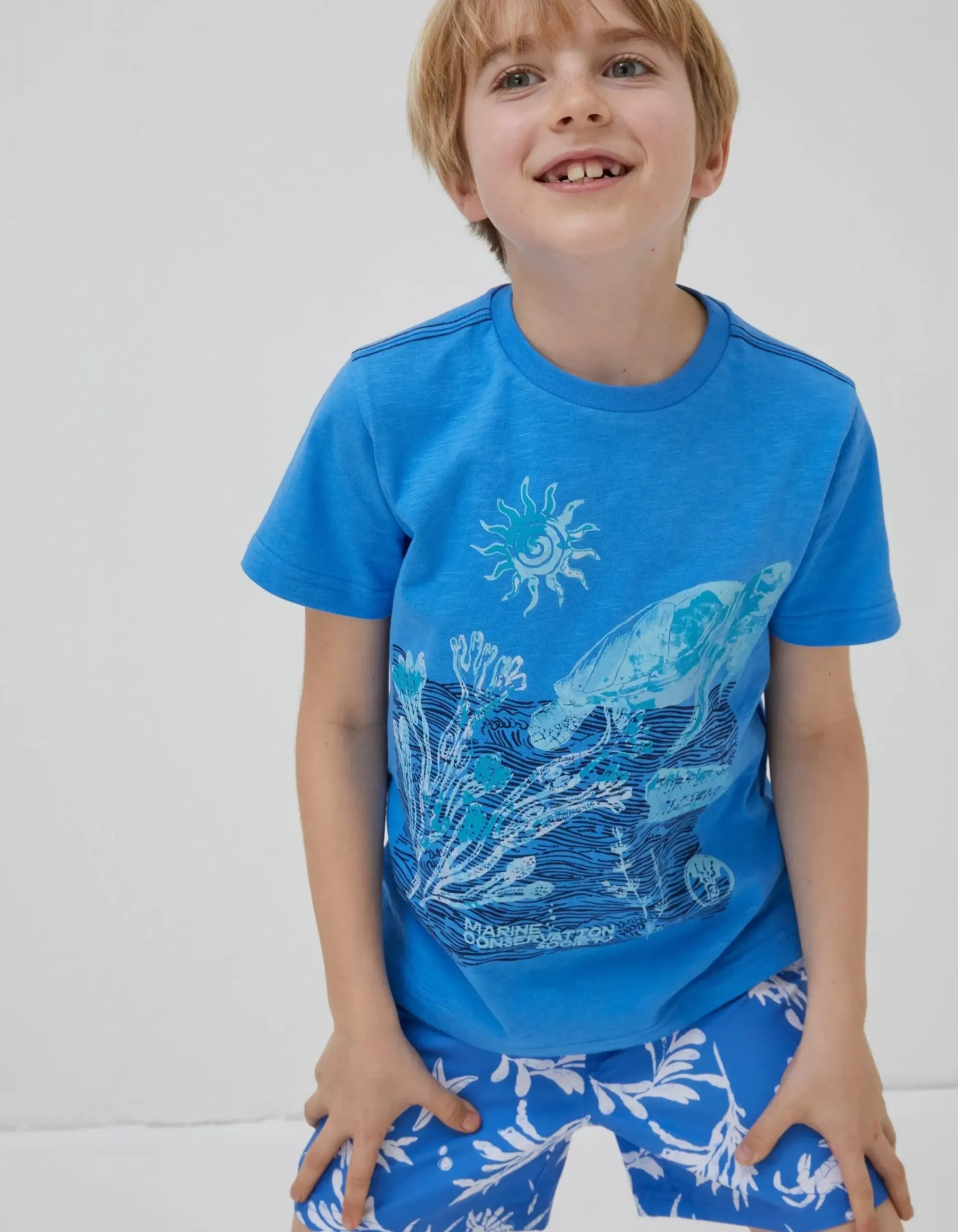 Boys FatFace T-Shirts & Polos|Mcs Turtle Jersey T-Shirt
