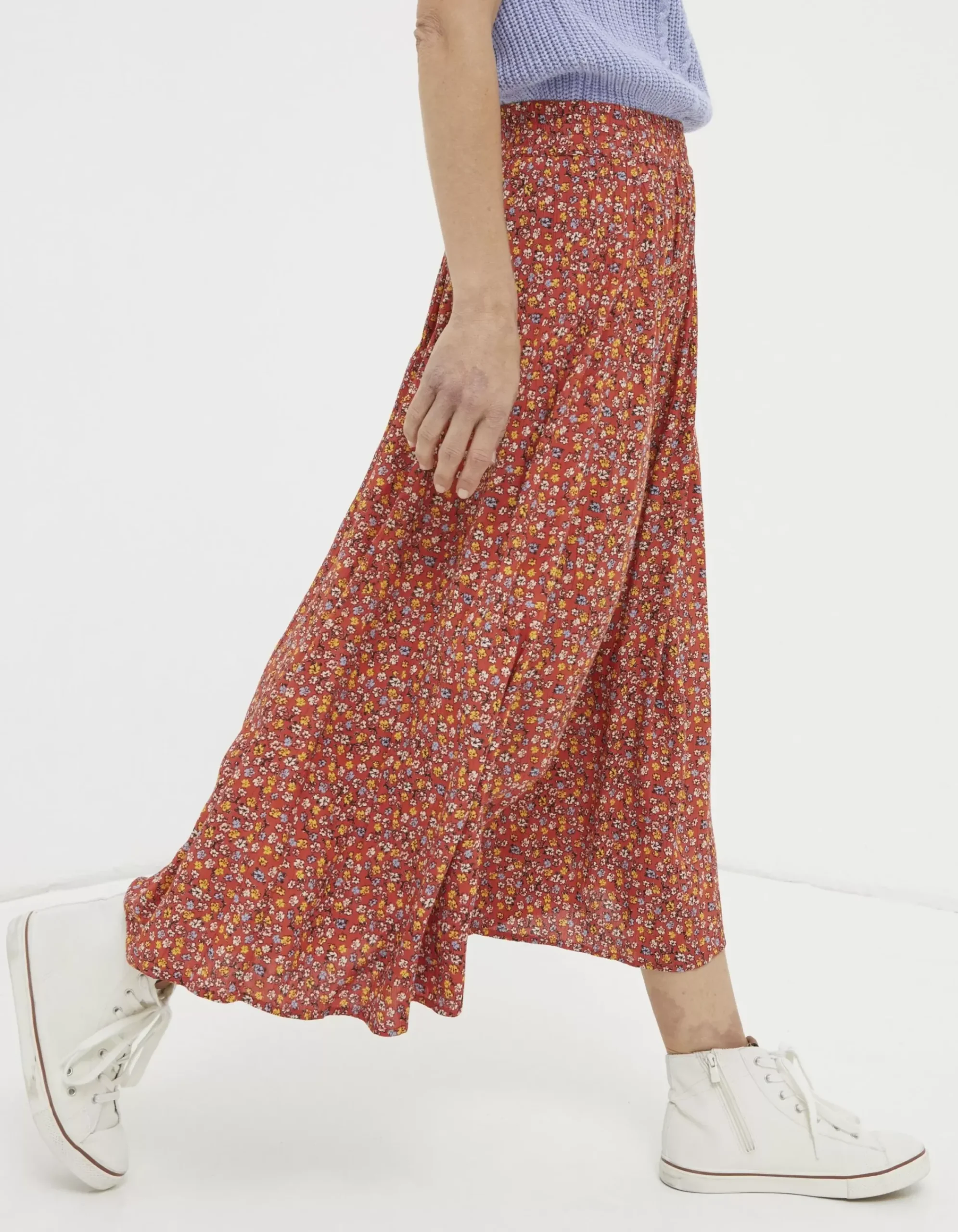 Women FatFace View All|Millie Gradient Floral Midi Skirt