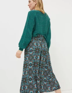 Women FatFace Skirts|Millie Mirrored Midi Skirt