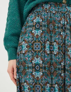 Women FatFace Skirts|Millie Mirrored Midi Skirt