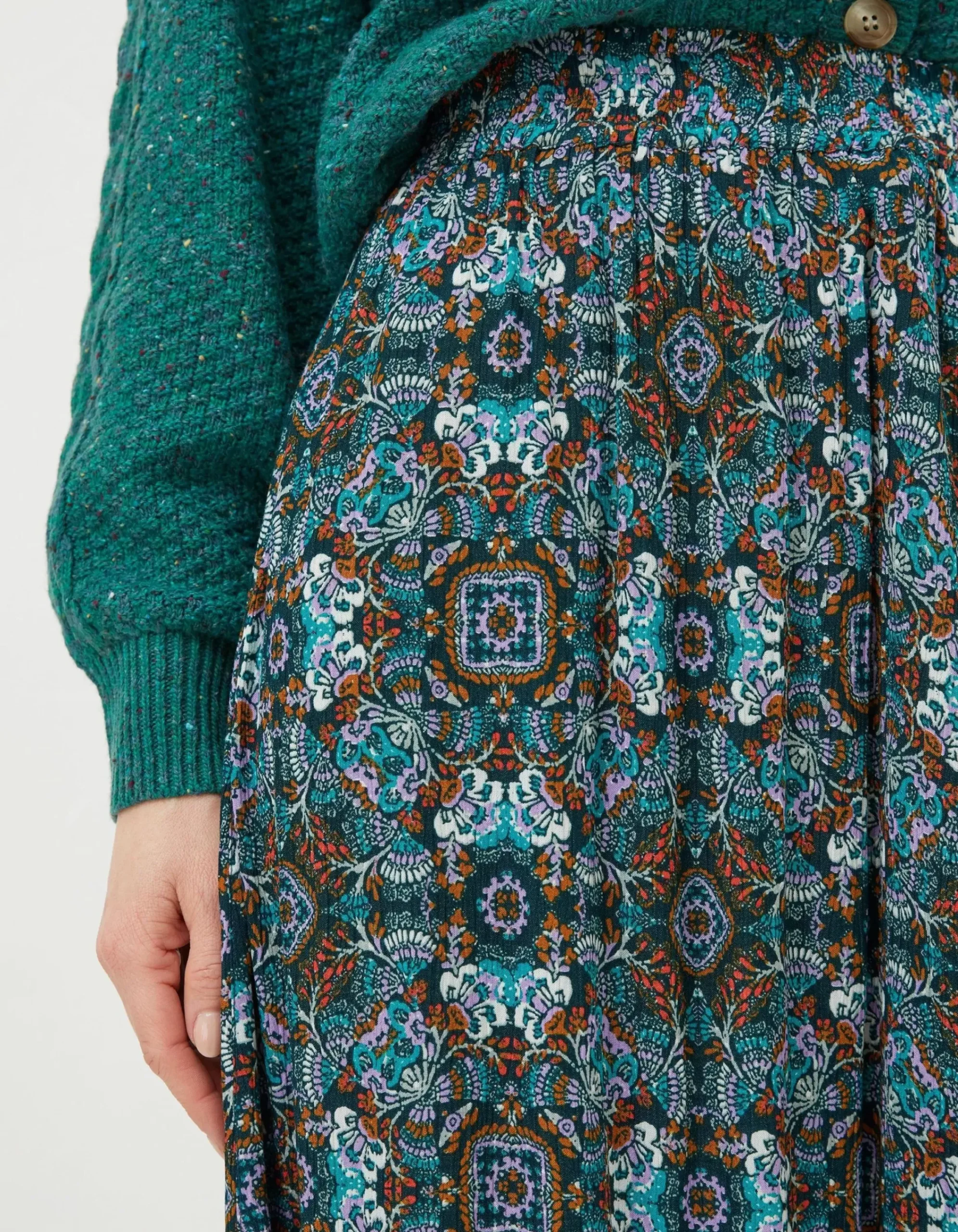 Women FatFace Skirts|Millie Mirrored Midi Skirt