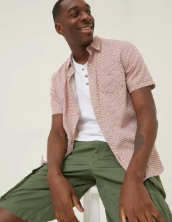 Men FatFace Shirts|Mini Geo Print Shirt