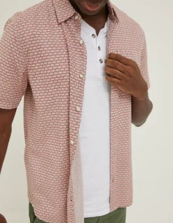 Men FatFace Shirts|Mini Geo Print Shirt