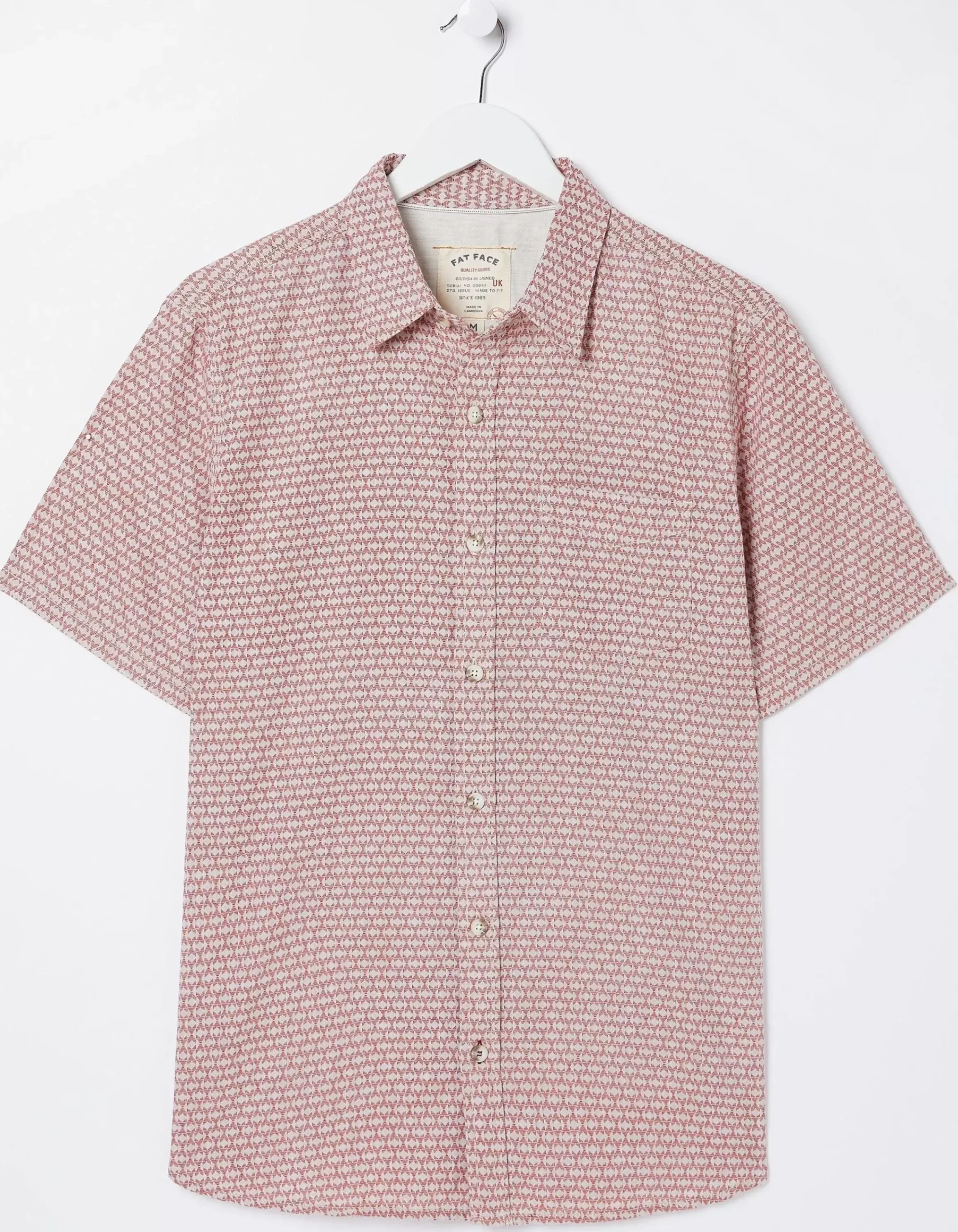 Men FatFace Shirts|Mini Geo Print Shirt