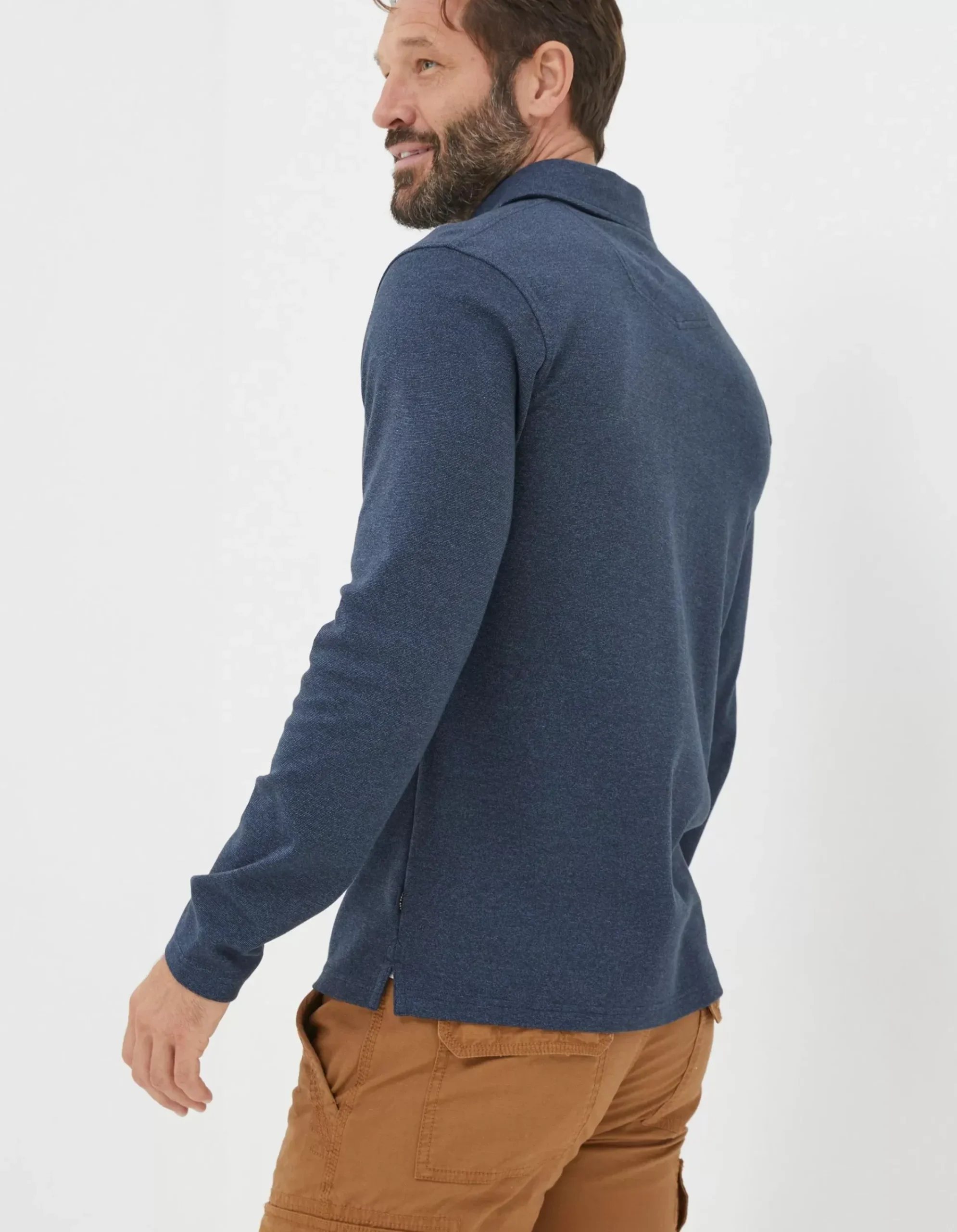 Men FatFace View All|Mini Texture Polo Shirt