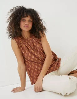 Women FatFace Shirts & Blouses|Morgan Woodblock Cami Top