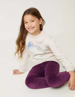 Girls FatFace View All|Mountains Crew Sweatshirt