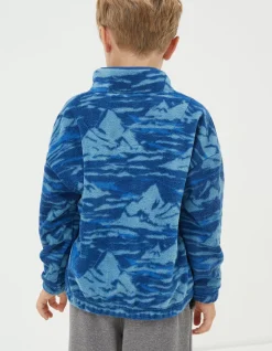 Boys FatFace View All|Mountains Microfleece Sweatshirt