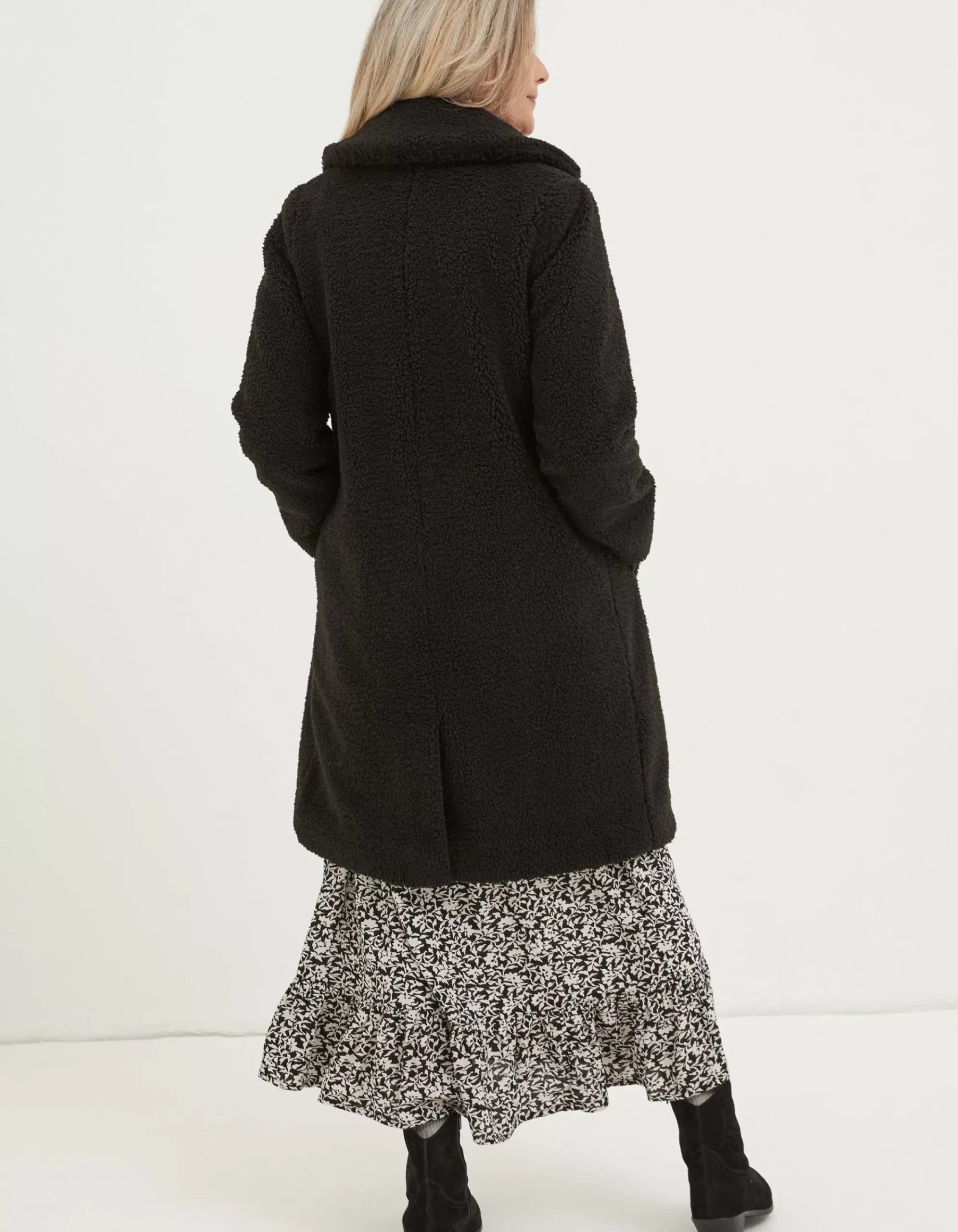 Women FatFace Coats & Jackets|Mylah Teddy Longline Coat