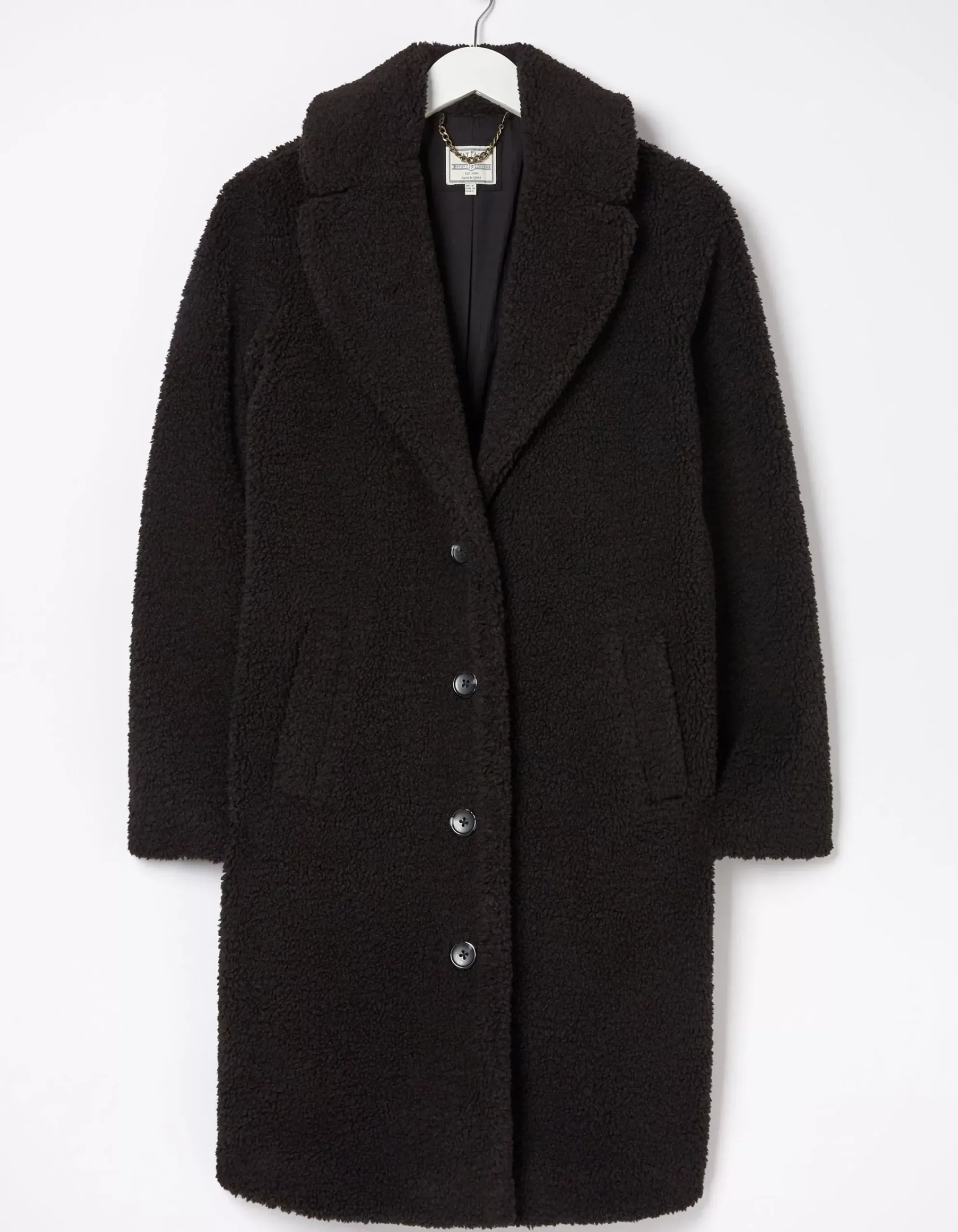 Women FatFace Coats & Jackets|Mylah Teddy Longline Coat