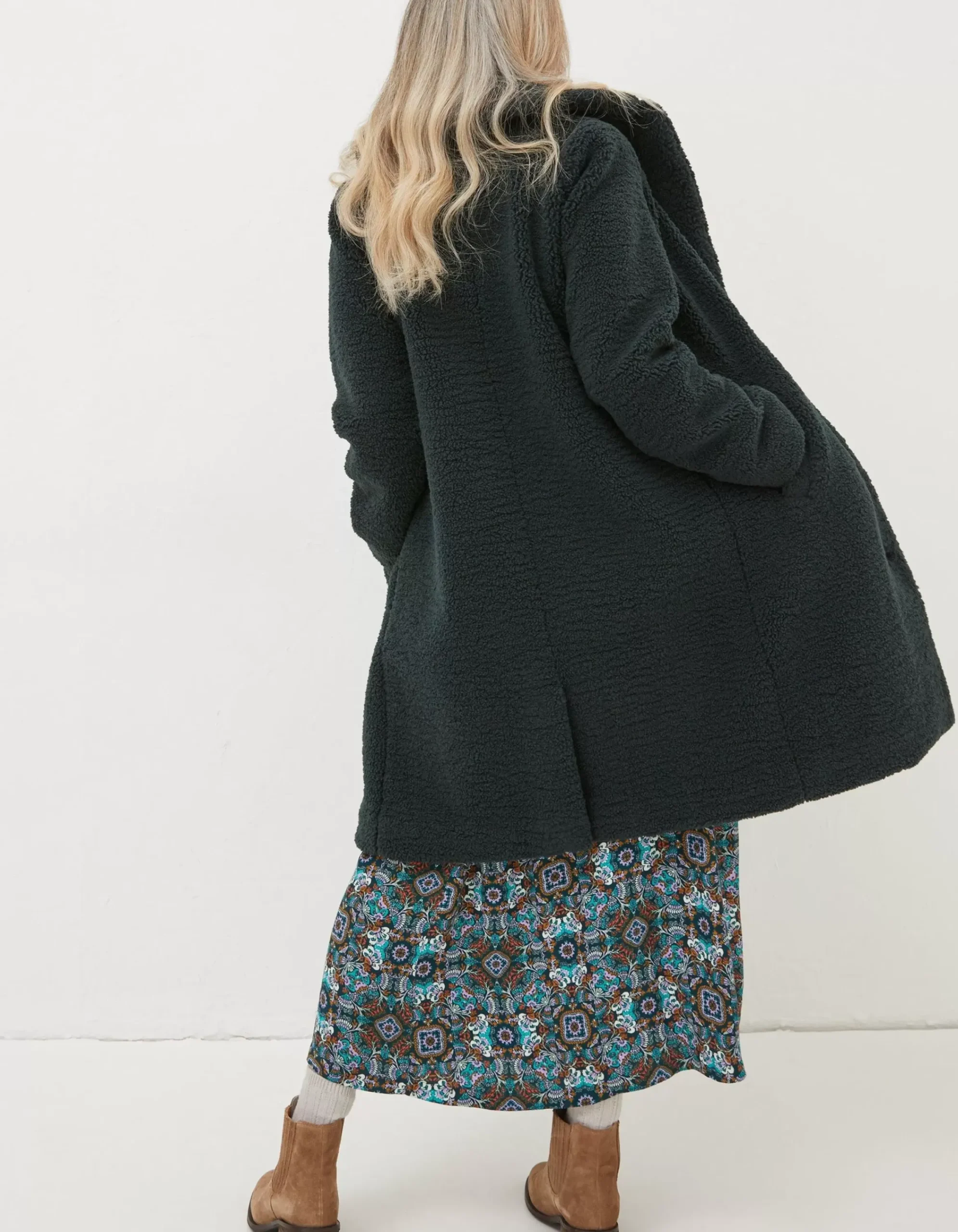 Women FatFace Coats & Jackets|Mylah Teddy Longline Coat