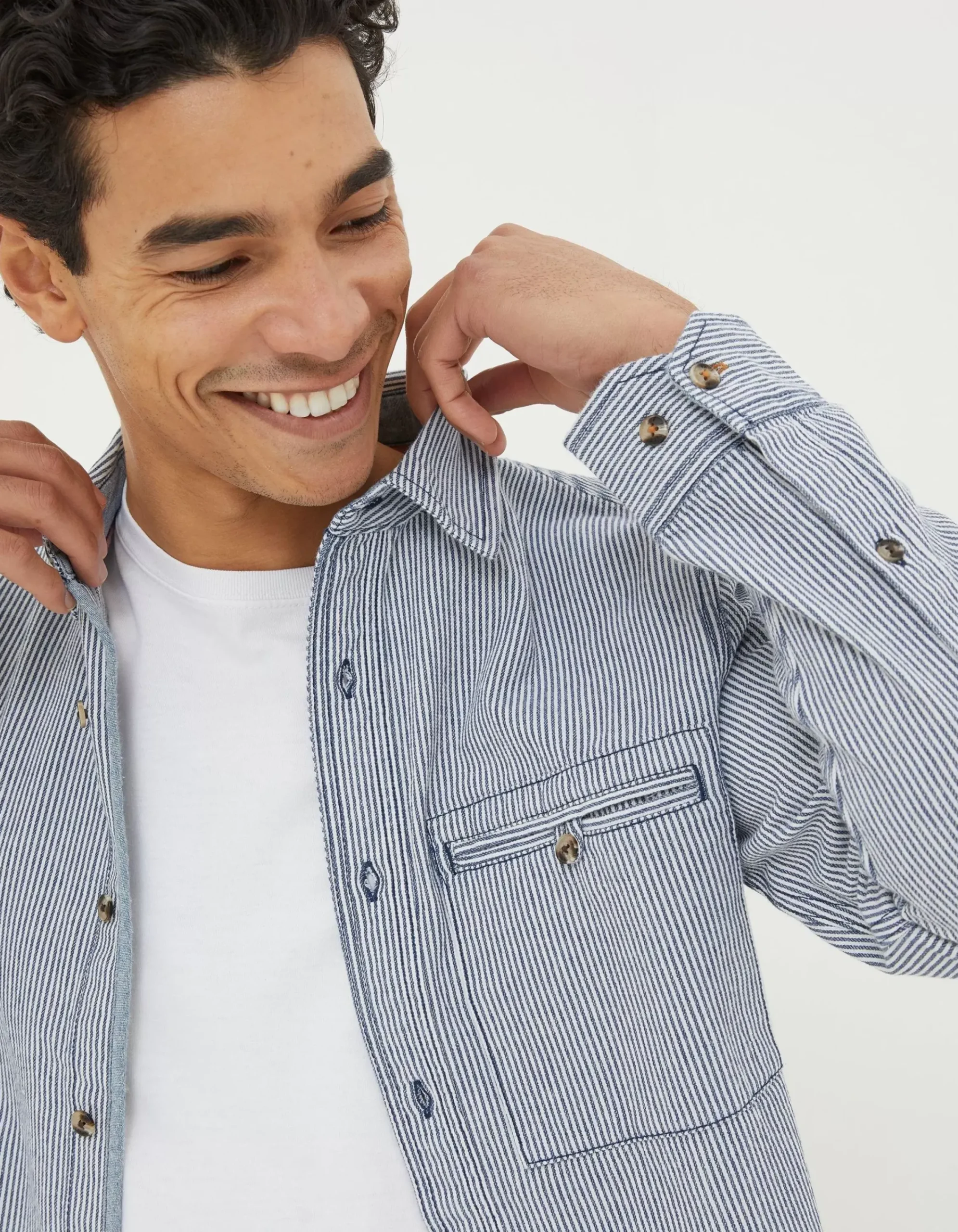 Men FatFace View All|Nacton Stripe Shirt