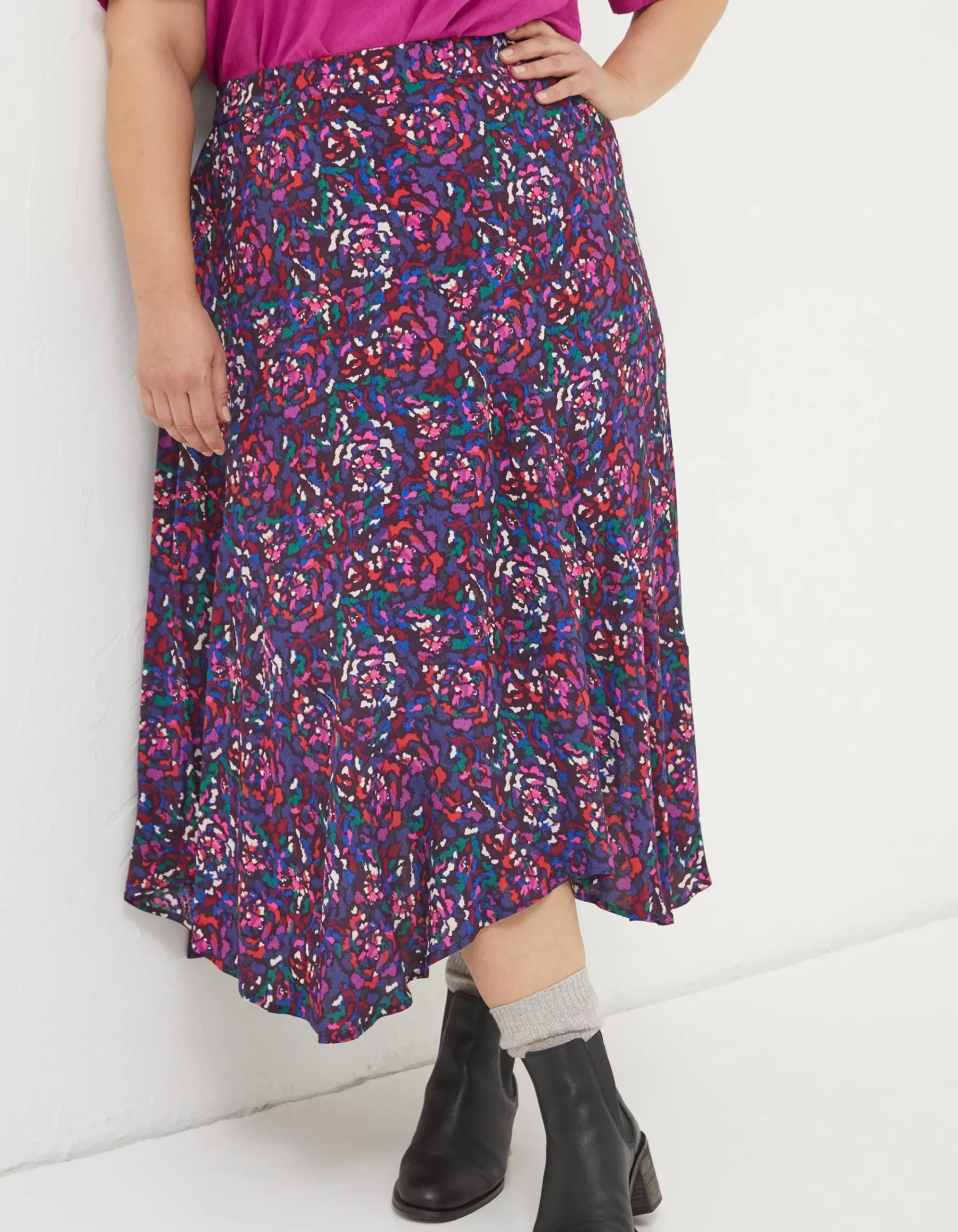 Women FatFace View All|Naomi Abstract Midi Skirt