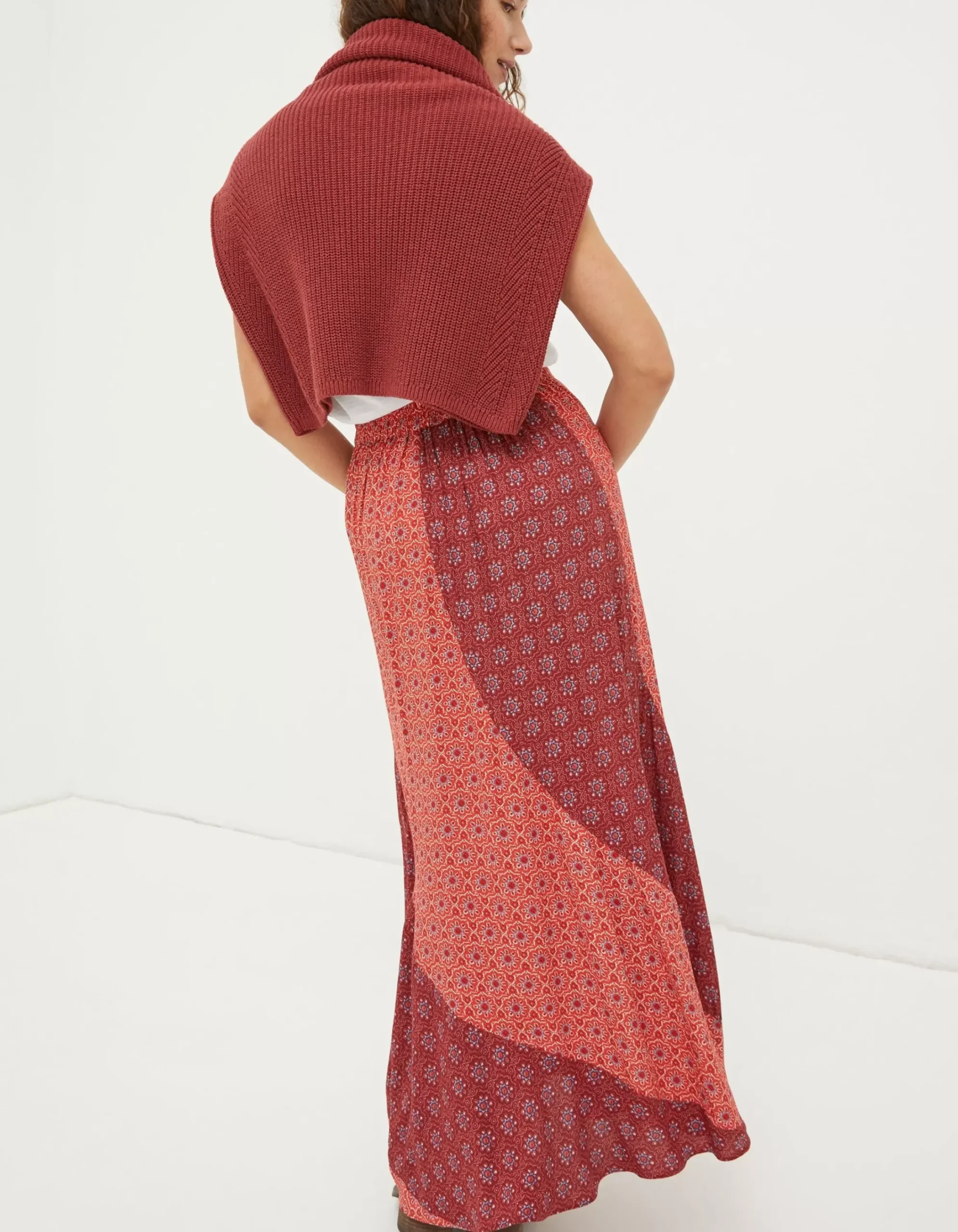 Women FatFace Skirts|Naomi Craft Geo Midi Skirt