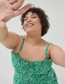 Women FatFace Jumpsuits & Playsuits|Natalie Tropical Leaf Jumpsuit
