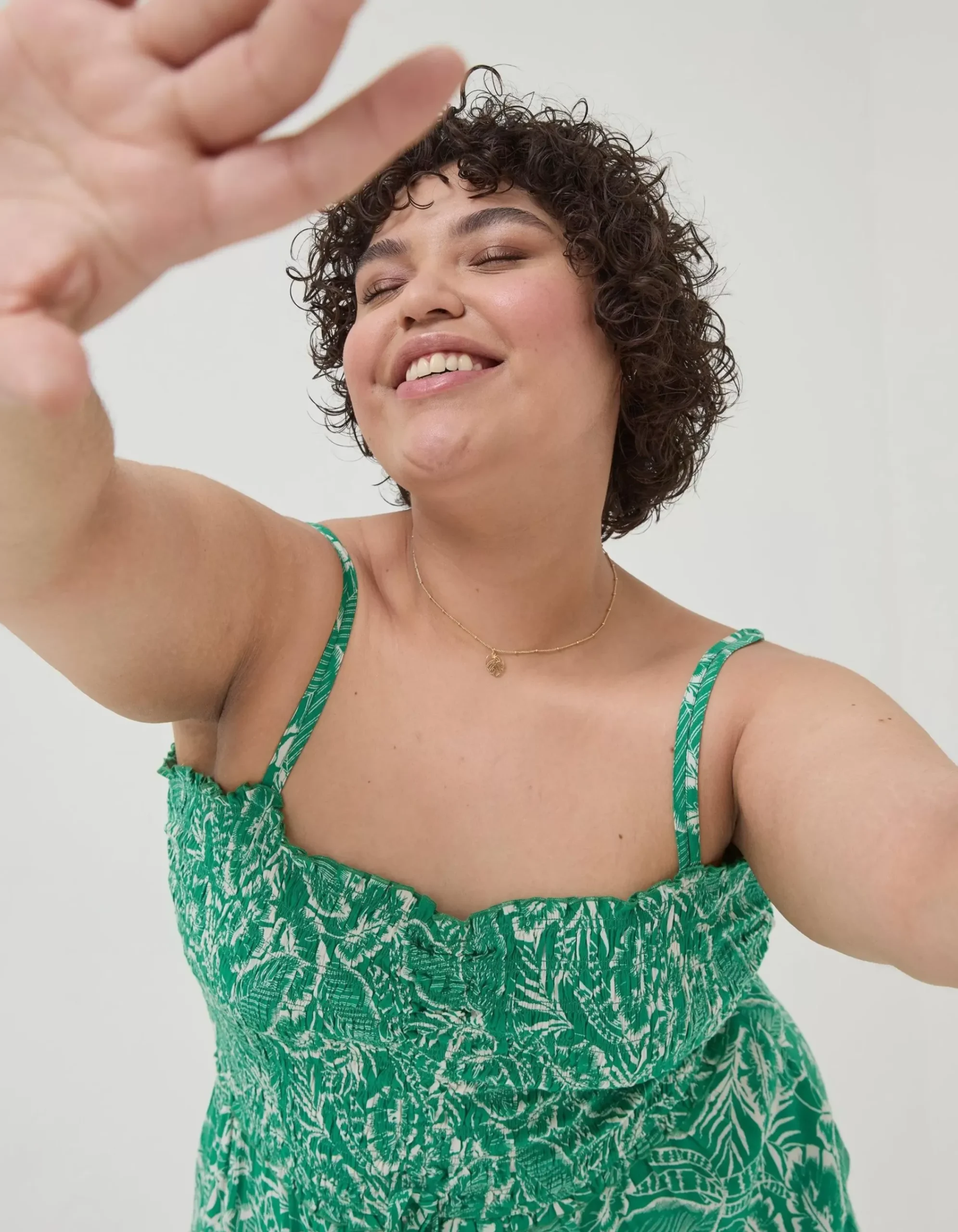 Women FatFace Jumpsuits & Playsuits|Natalie Tropical Leaf Jumpsuit