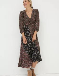Women FatFace Dresses|Nate Craft Floral Midi Dress