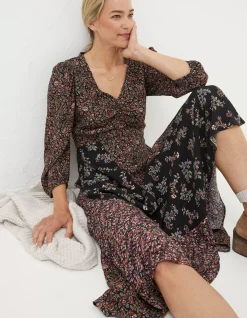 Women FatFace Dresses|Nate Craft Floral Midi Dress