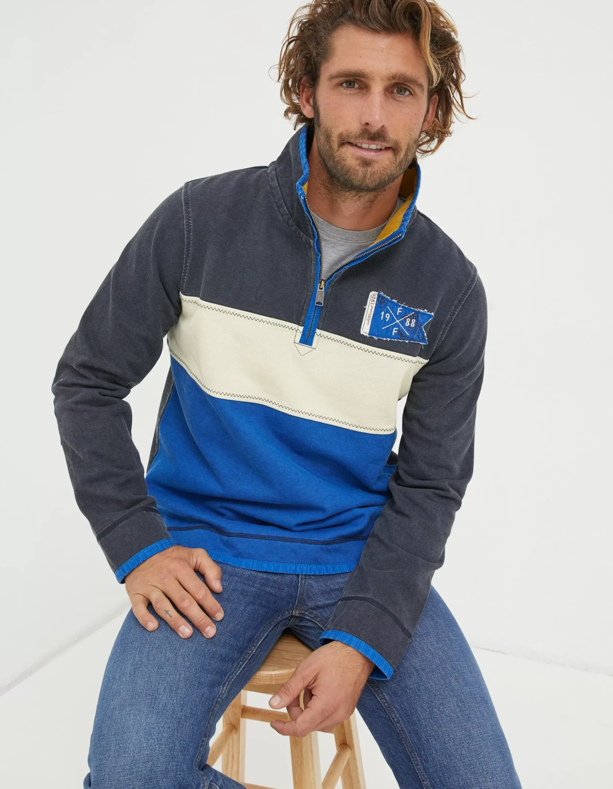 Men FatFace View All|Nation Airlie Scotland Sweatshirt