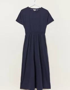 Women FatFace Dresses|Navi Jersey Midi Dress