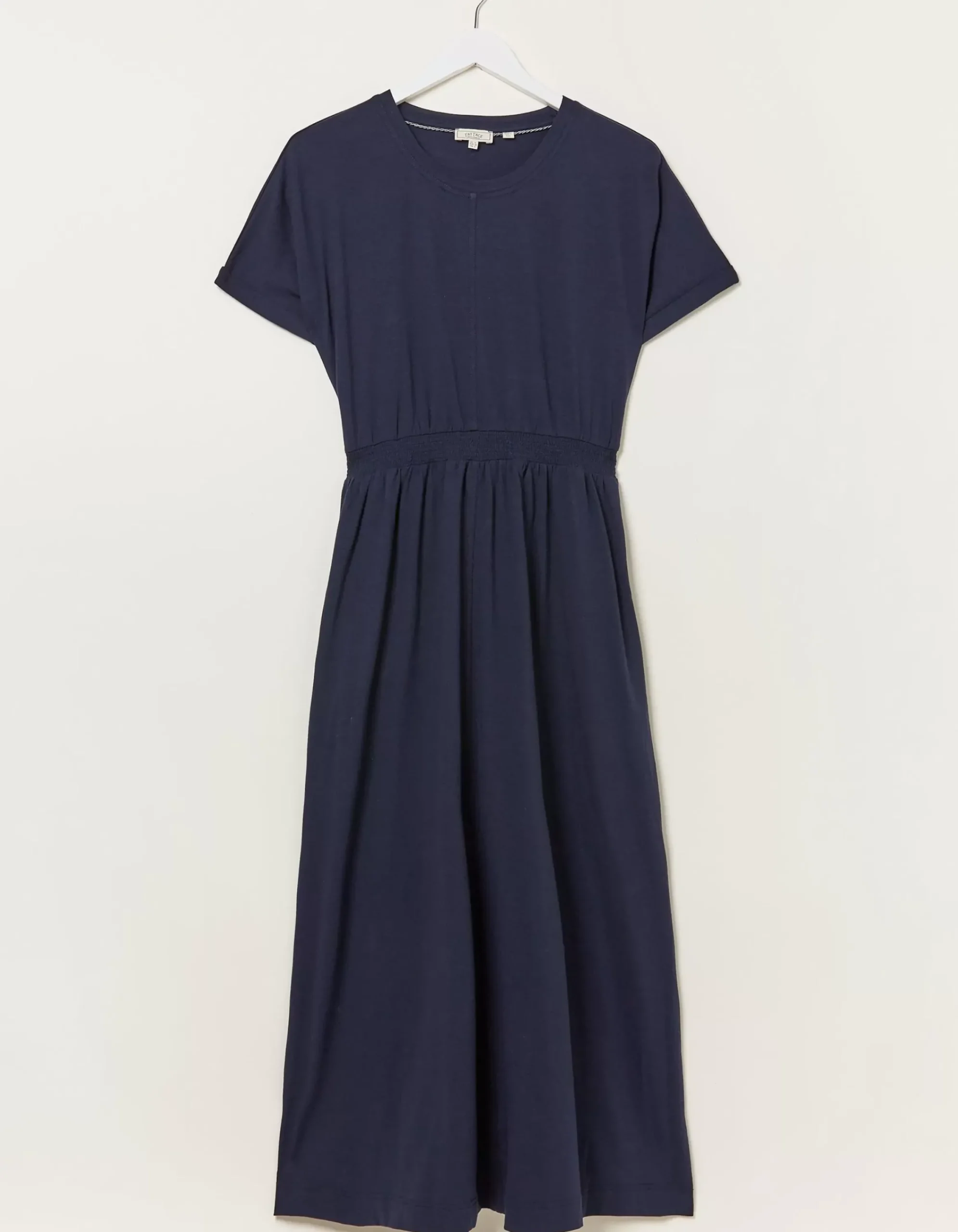 Women FatFace Dresses|Navi Jersey Midi Dress