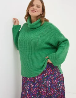 Women FatFace View All|Nellie Boxy Roll Neck Jumper