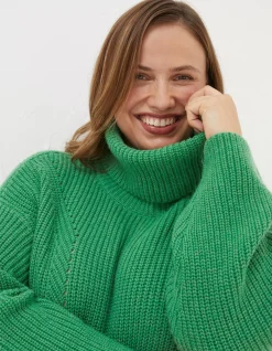 Women FatFace View All|Nellie Boxy Roll Neck Jumper