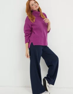 Women FatFace View All|Nellie Boxy Roll Neck Jumper