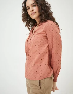 Women FatFace Shirts & Blouses|Nellie Broderie Blouse