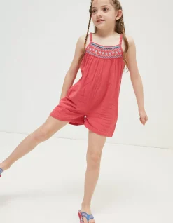 Girls FatFace View All|Nellie Embroidered Playsuit