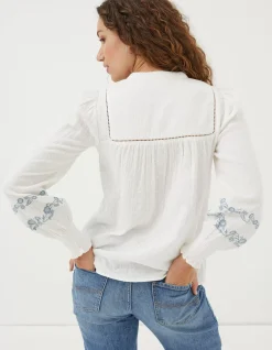 Women FatFace Shirts & Blouses|Nicole Embroidered Blouse