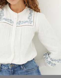 Women FatFace Shirts & Blouses|Nicole Embroidered Blouse