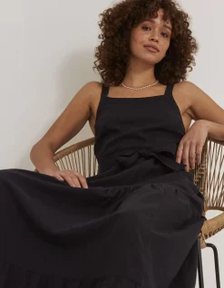 Women FatFace Dresses|Nita Linen Blend Maxi Dress