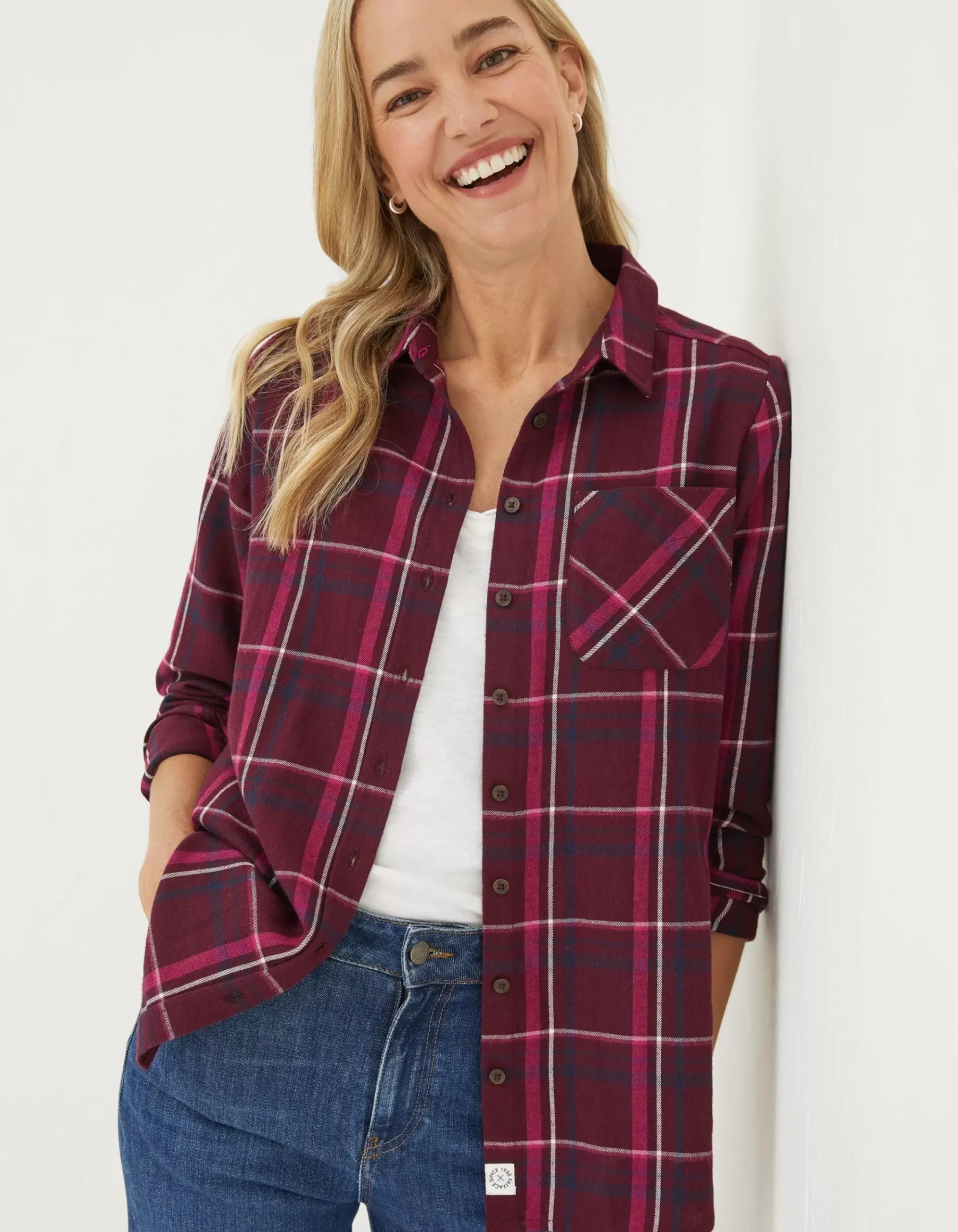 Women FatFace Shirts & Blouses|Olivia Check Shirt