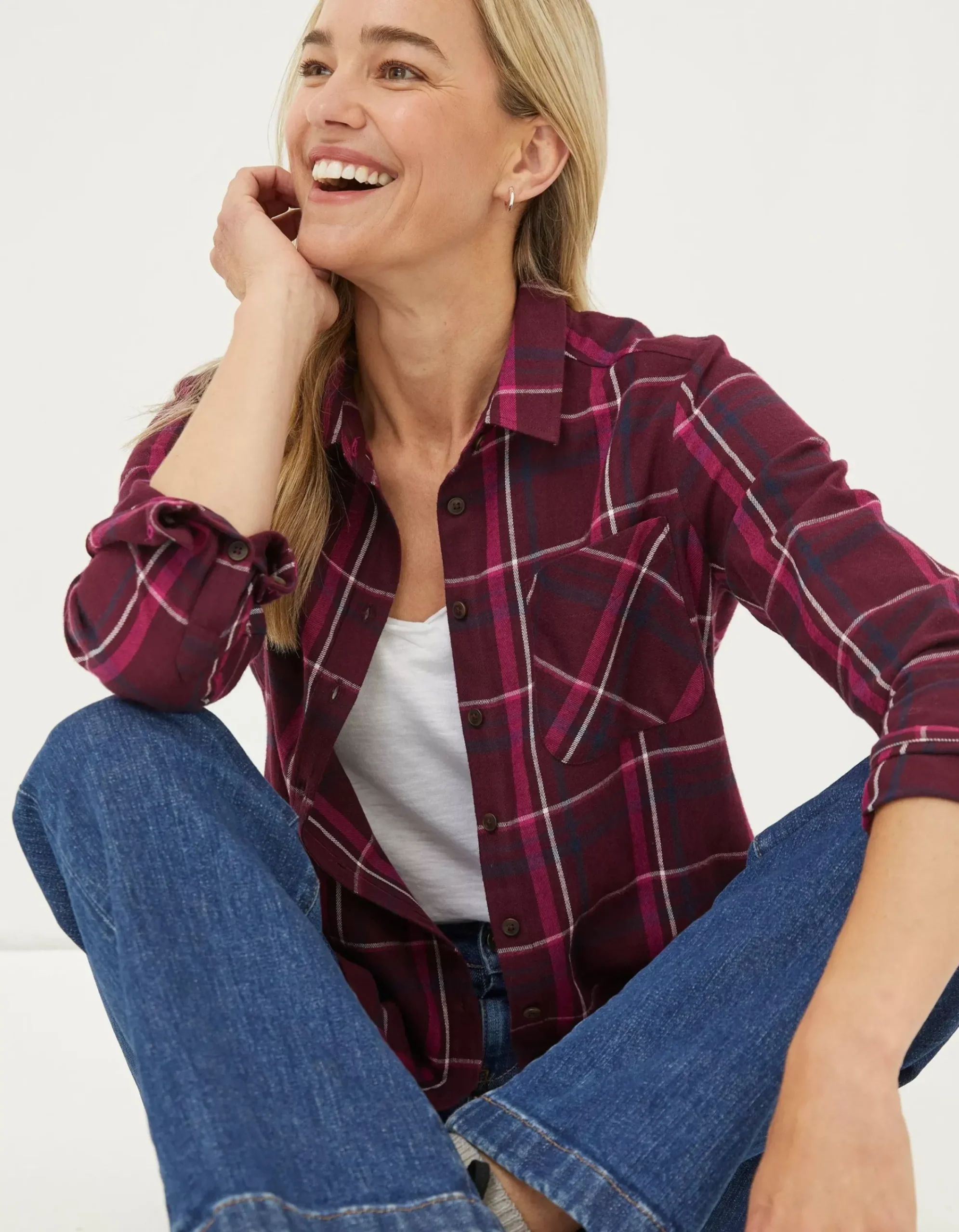 Women FatFace Shirts & Blouses|Olivia Check Shirt