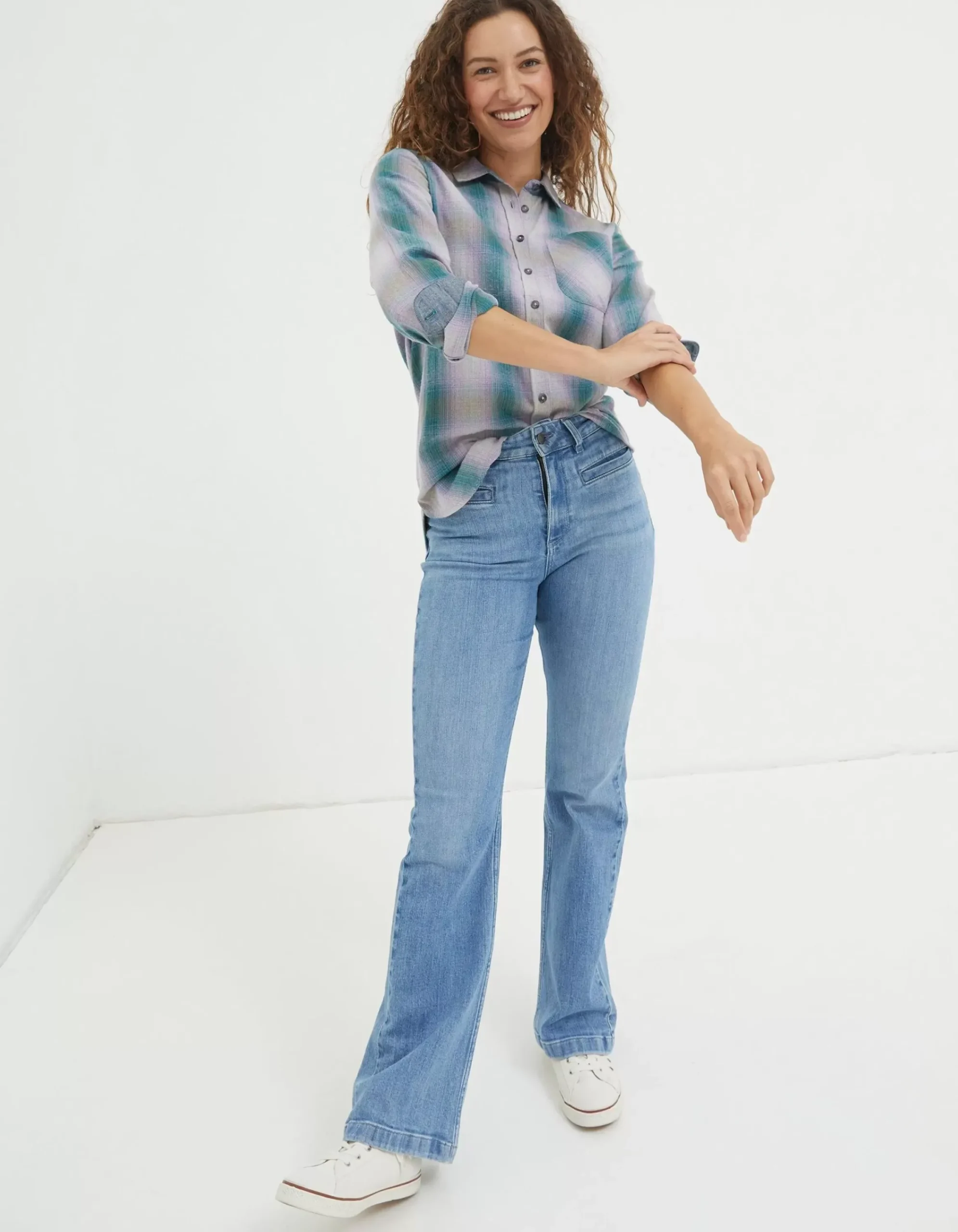 Women FatFace Shirts & Blouses|Olivia Check Shirt