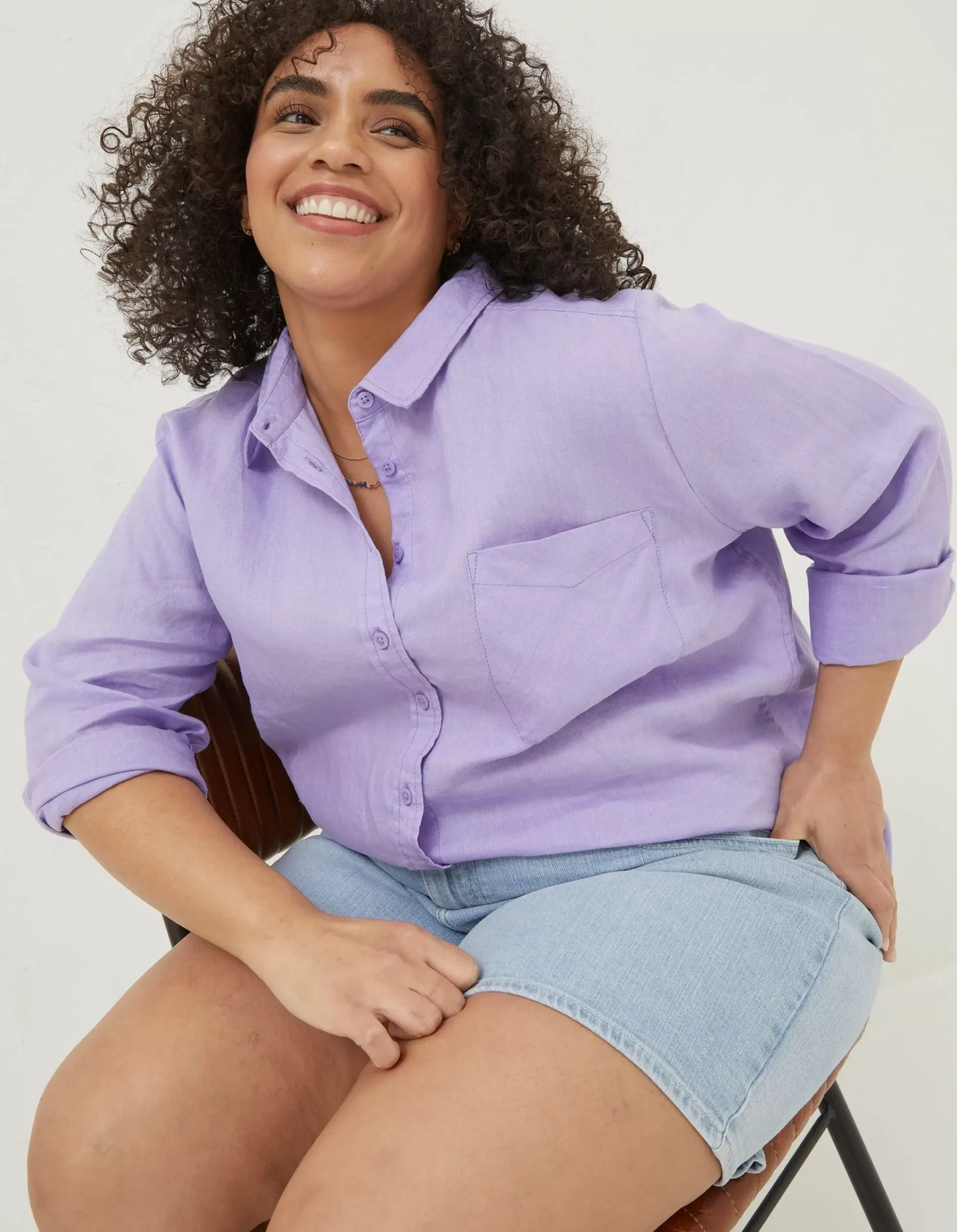Women FatFace Shirts & Blouses|Olivia Linen Shirt