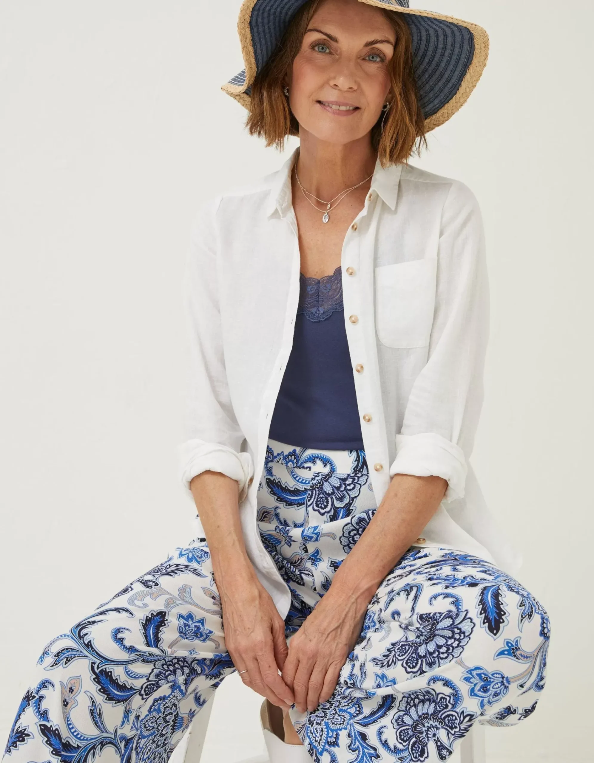Women FatFace Shirts & Blouses|Olivia Linen Shirt