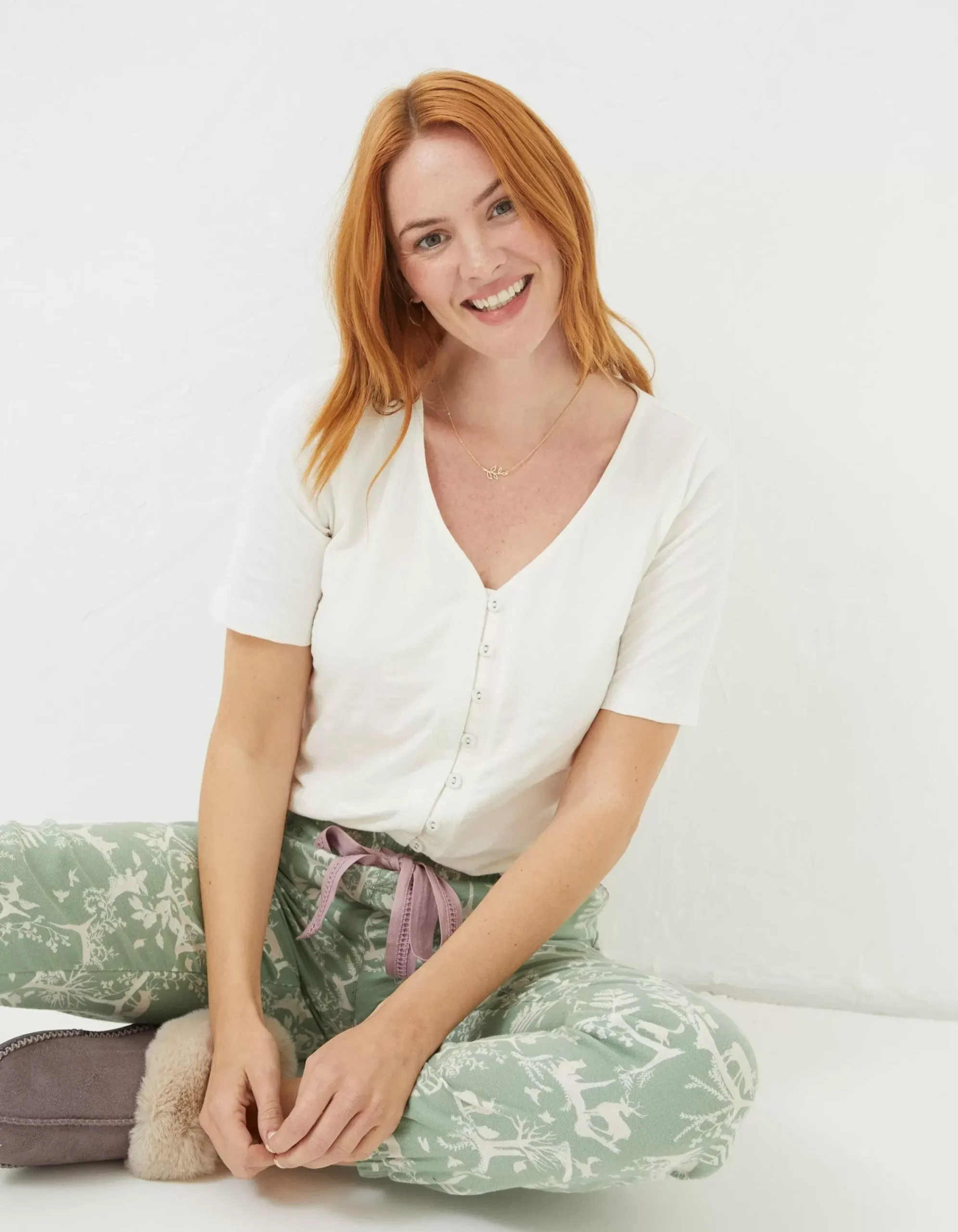 Women FatFace View All|Olivia Pointelle T-Shirt