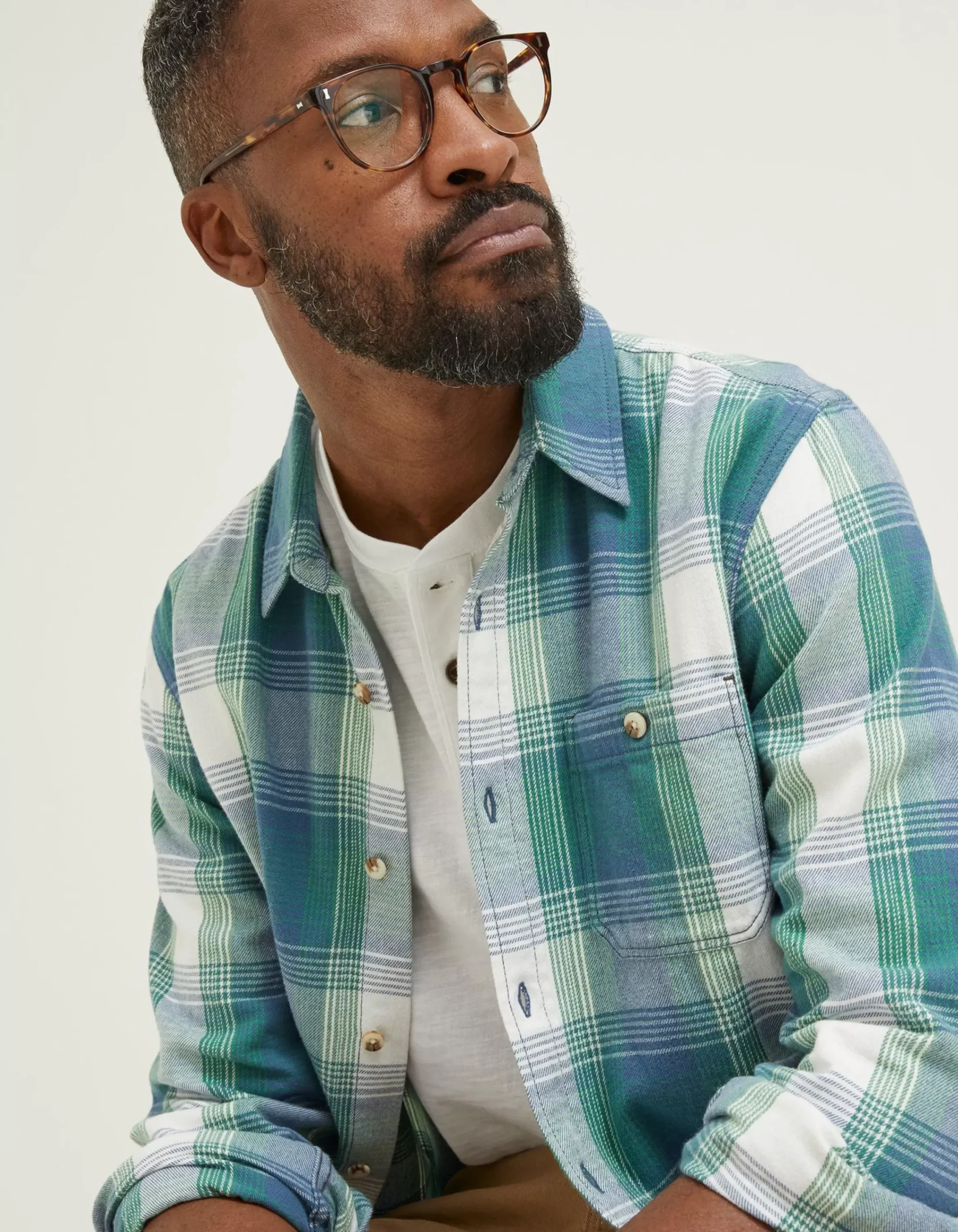 Men FatFace Shirts|Ombre Check Shirt